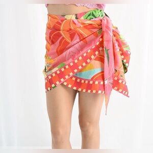 FARM Rio mini wrap skirt
